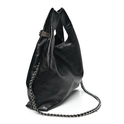 Louis Vuitton Calfskin Monogram Atlantis Vibe MM Black 4 of 10