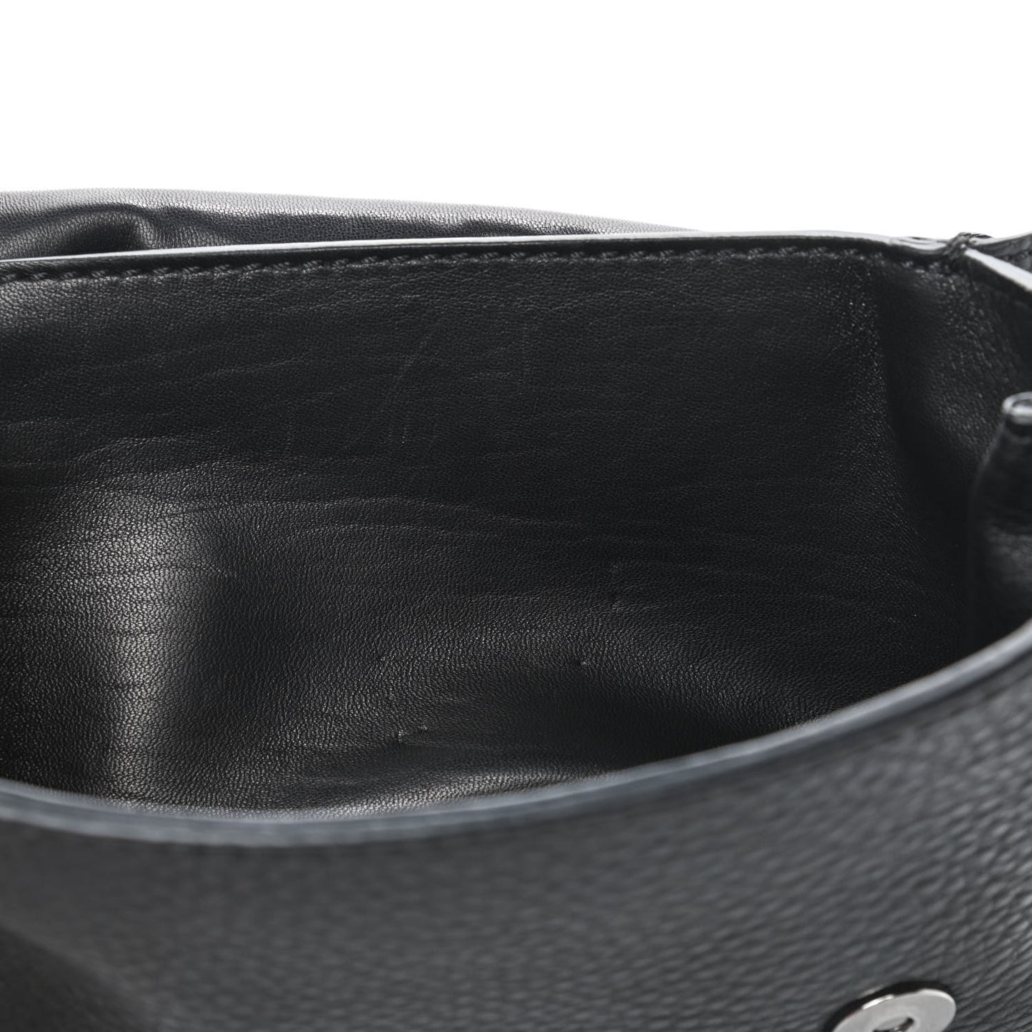 Pebbled Calfskin Crystal Studs Va Va Voom Shoulder Bag Black