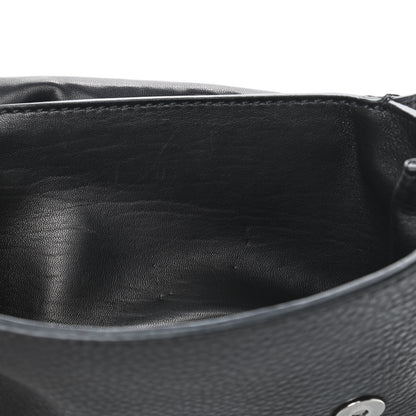 Valentino Garavani Pebbled Calfskin Crystal Studs Va Va Voom Shoulder Bag Black 5 of 8