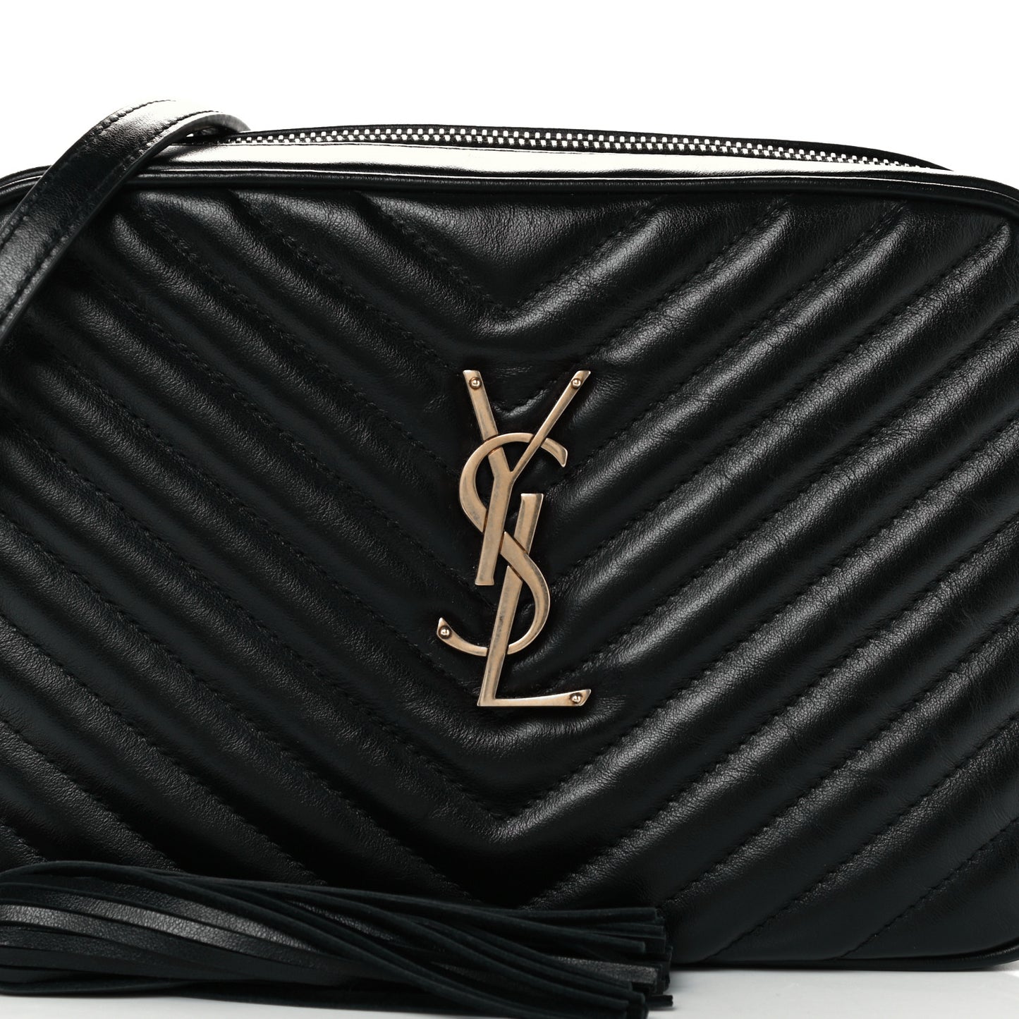 Calfskin Matelasse Monogram Lou Camera Bag Black