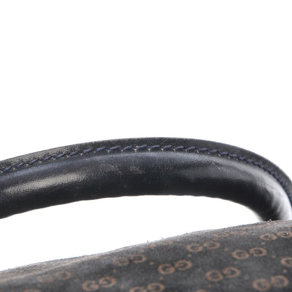 Gucci Velvet Mini GG Monogram Boston Duffle Bag Blue 12 of 15
