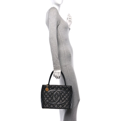 Chanel Caviar Quilted Medallion Tote Black 2 of 13