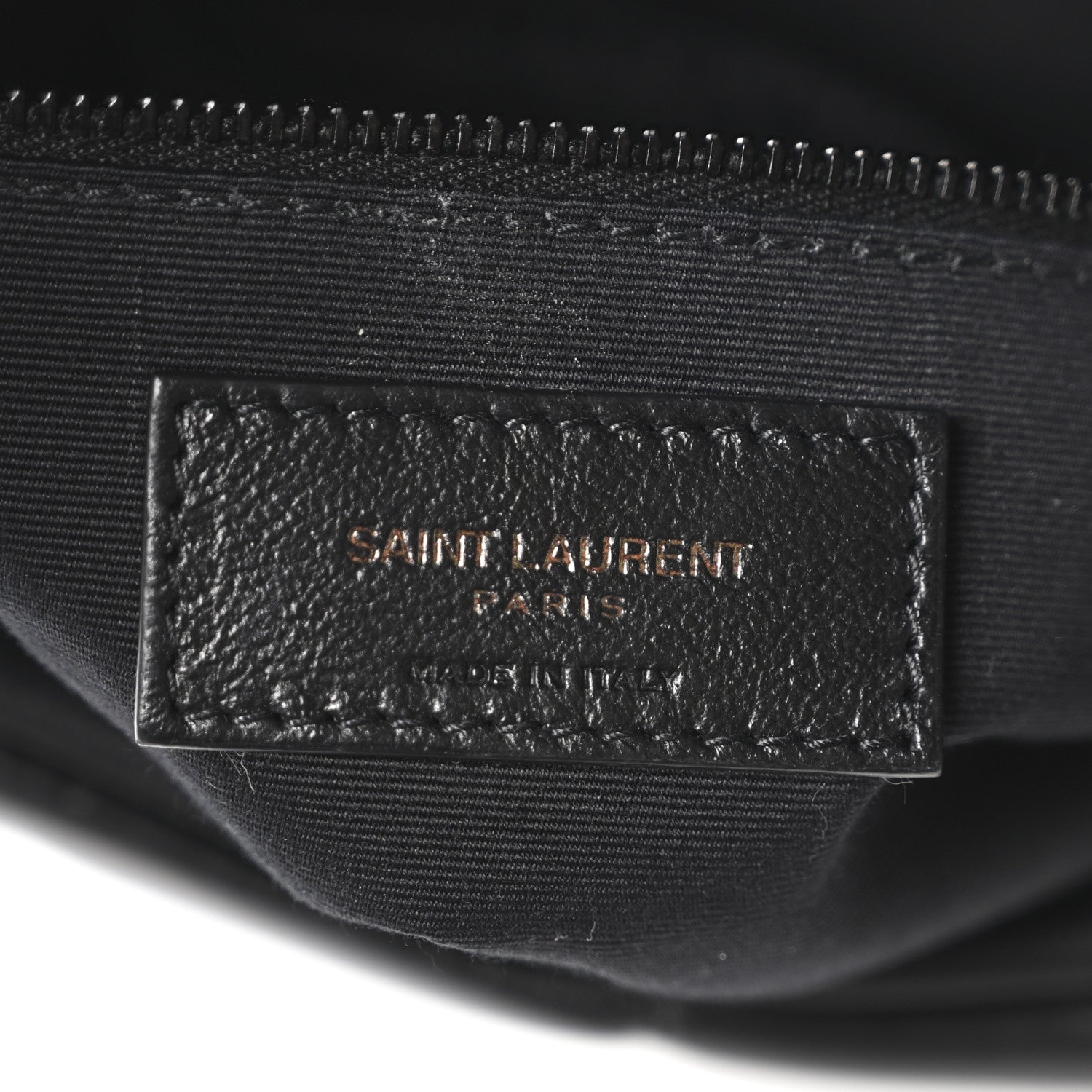 Saint Laurent Lambskin Quilted Monogram Monochrome Medium Loulou Puffer Chain Satchel Black 6 of 10
