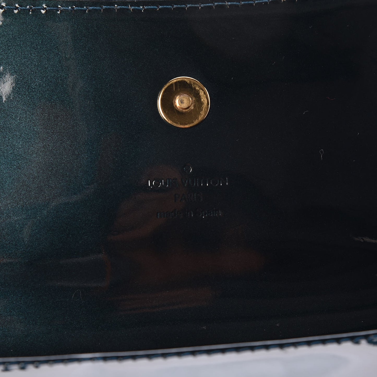 Patent Sobe Clutch Blue Nuit