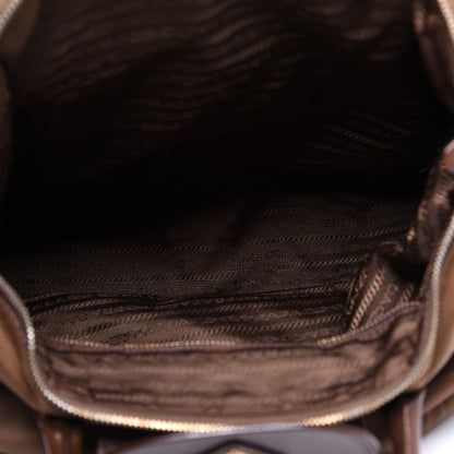 Prada Saffiano Tessuto Nylon Tote Corinto 5 of 16