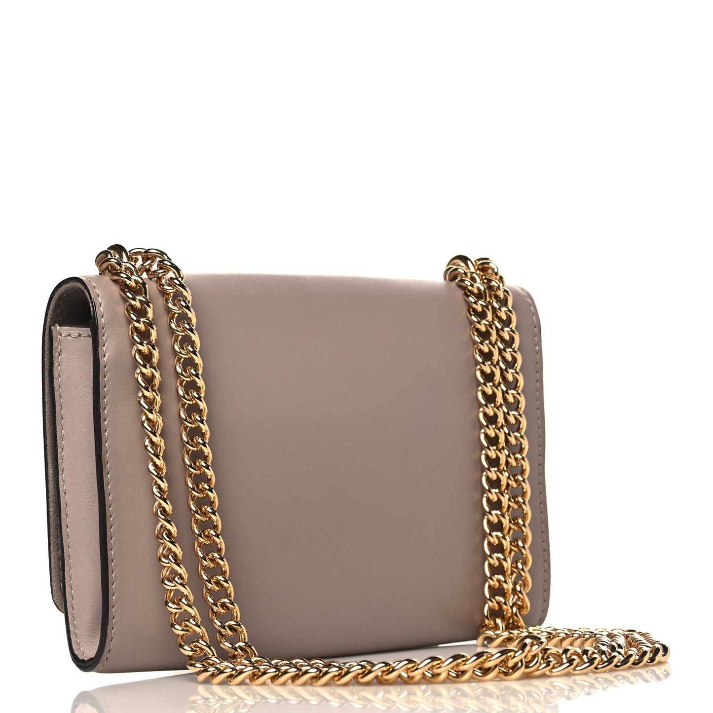 Calfskin Chain Louise MM Mastic