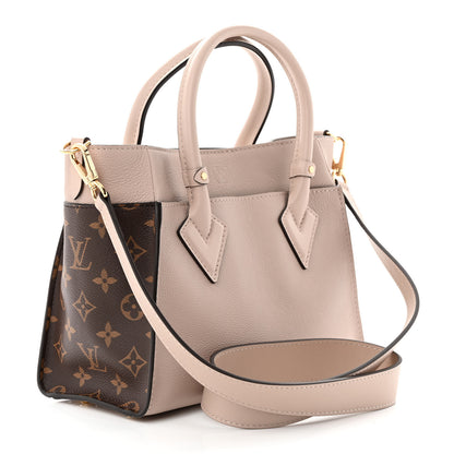 Louis Vuitton Calfskin Monogram On My Side PM Greige 3 of 9