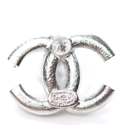 Chanel Crystal CC Earrings Silver 4 of 5