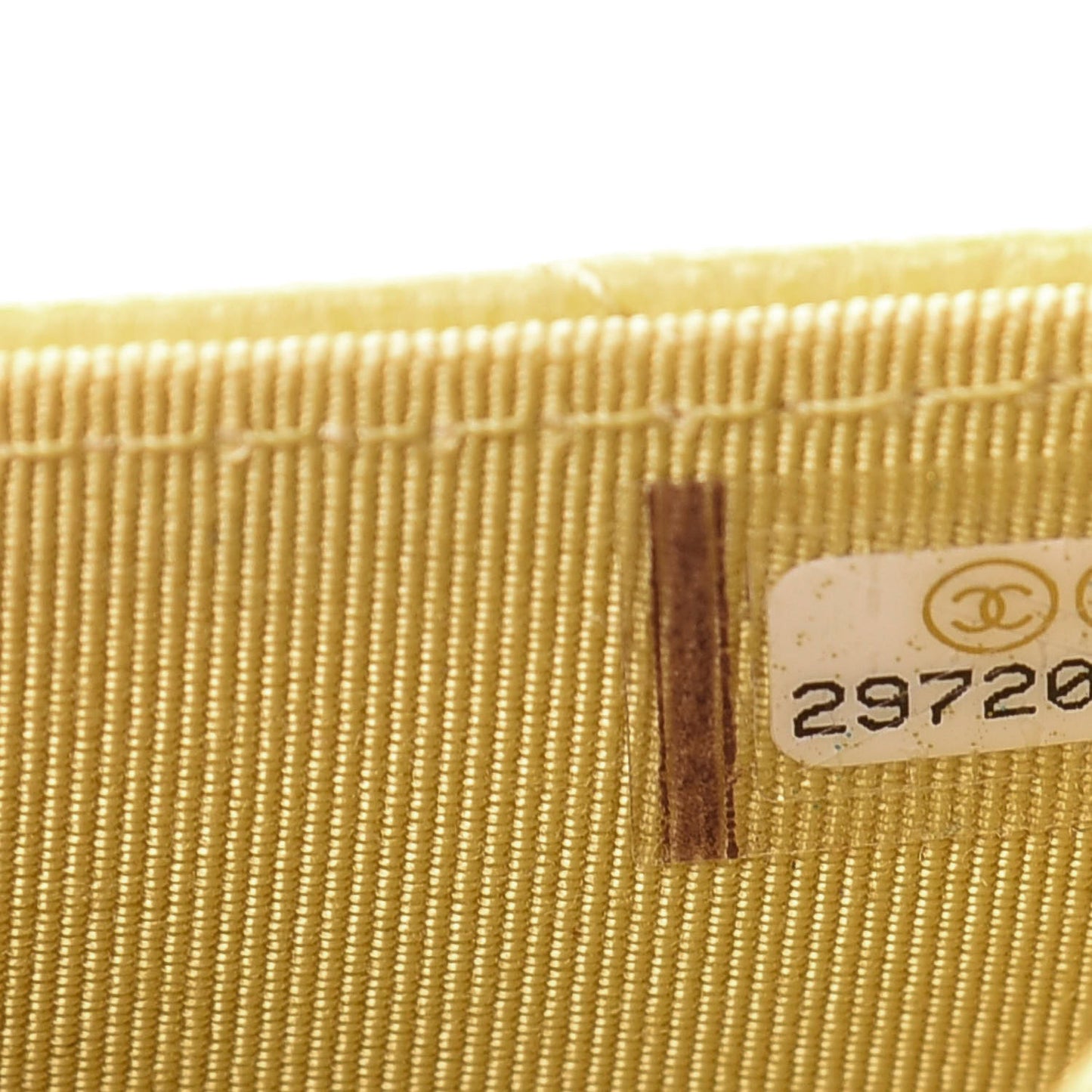 Caviar Quilted Flap Card Holder Wallet Yellow