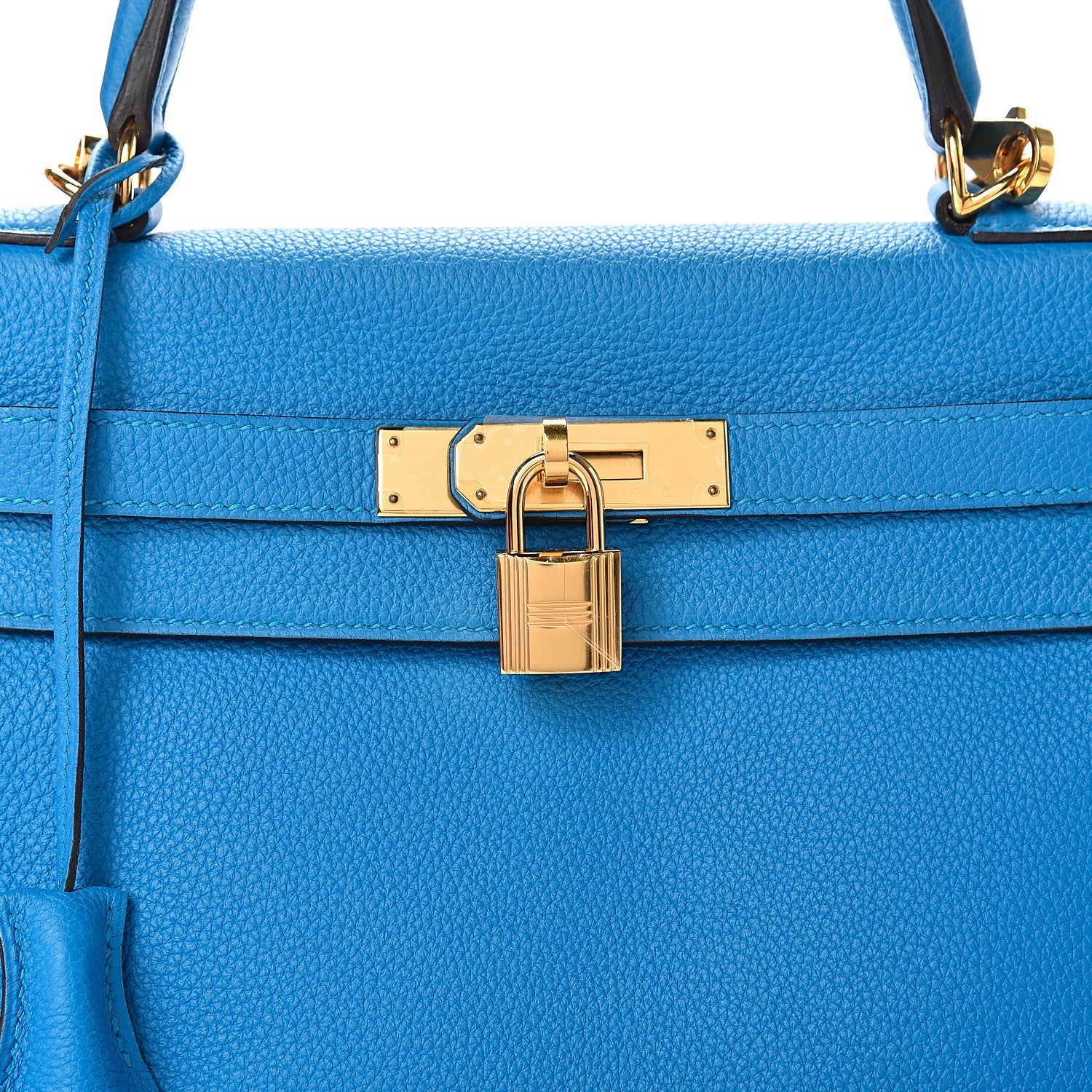 Hermes Togo Kelly Retourne 28 Bleu Zanzibar 7 of 12