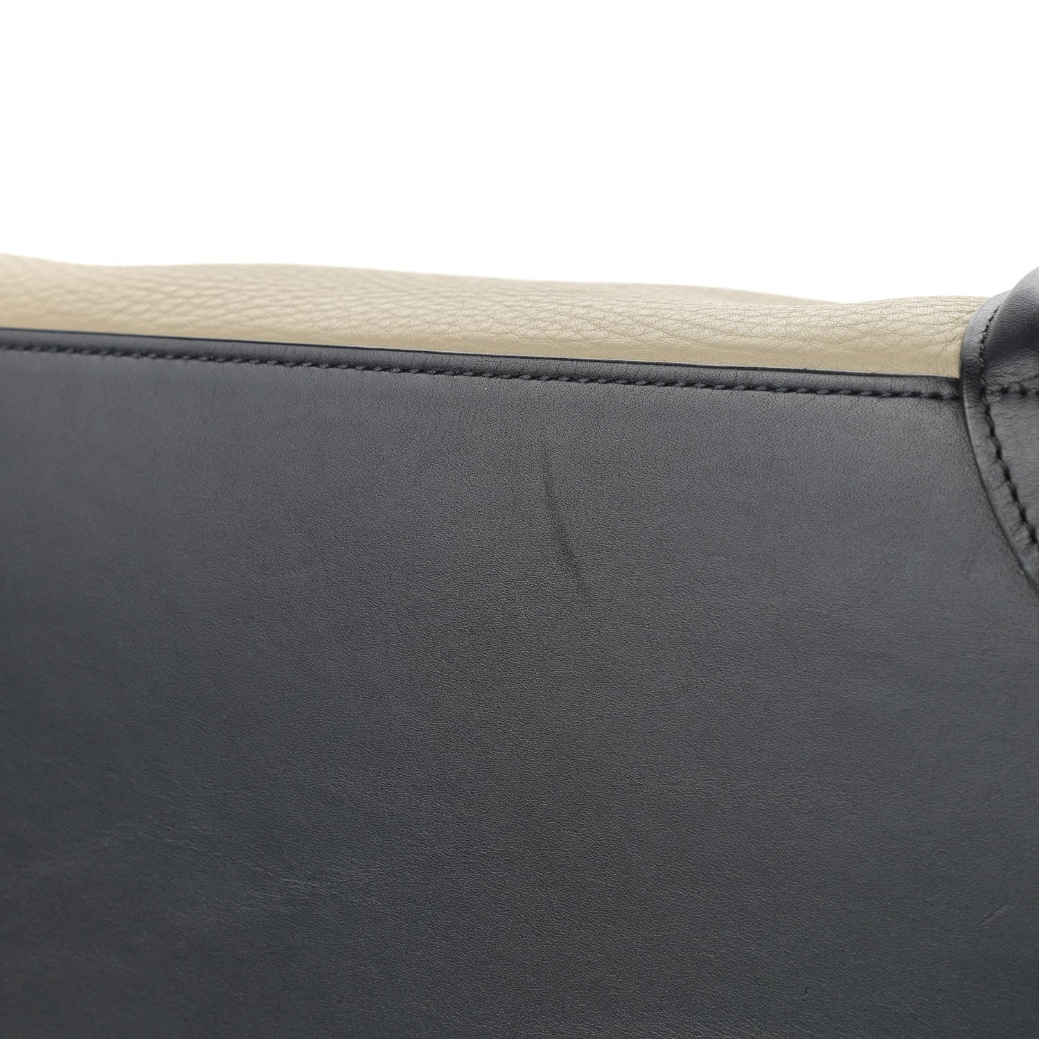 Celine Elephant Calfskin Mini Tri-Color Luggage Beige 9 of 11
