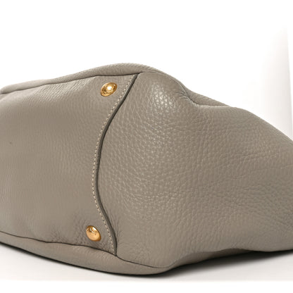 Prada Vitello Daino Side Pocket Hobo Pomice 9 of 9