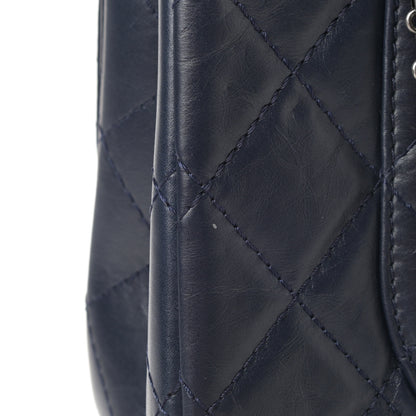 Chanel Aged Calfskin Quilted 2.55 Reissue 227 Flap Navy Blue 13 of 16