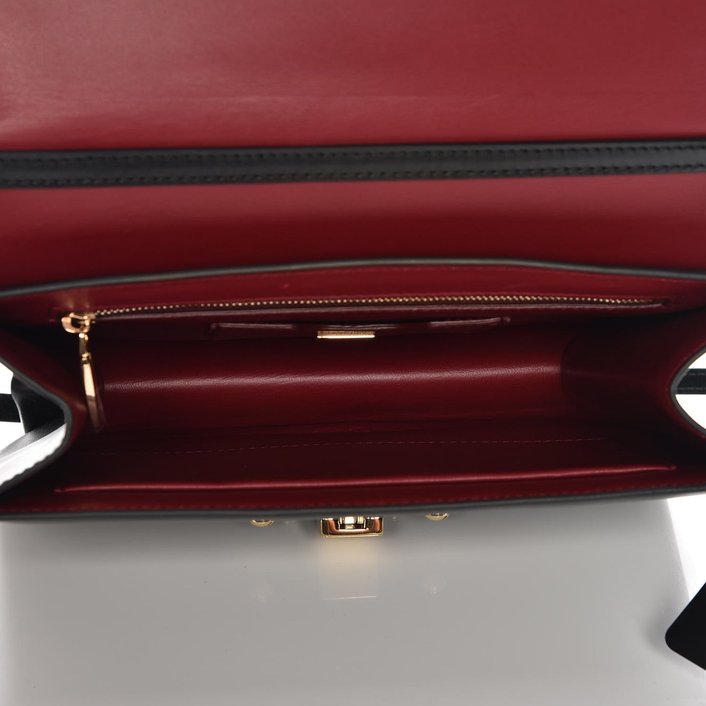 Calfskin Lucia Shoulder Bag Black