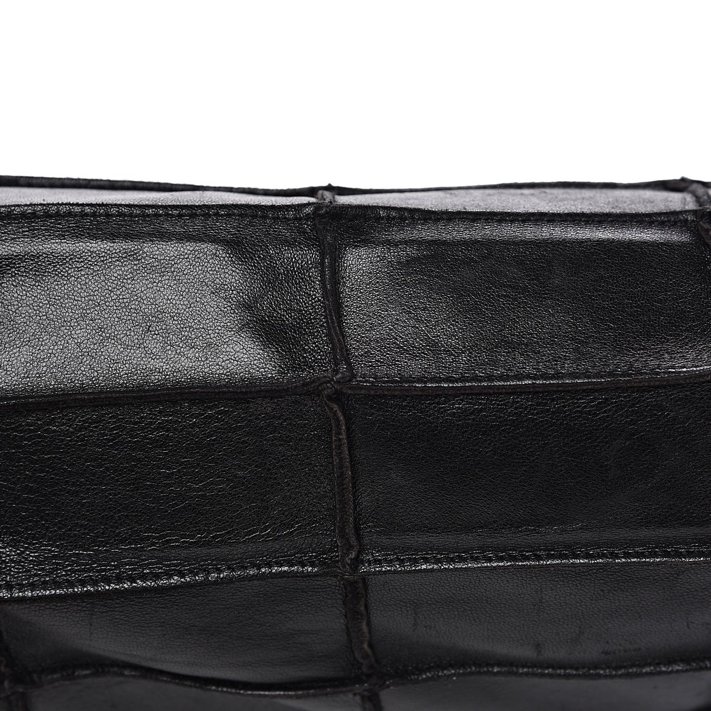 Lambskin Patchwork Shoulder Bag Black