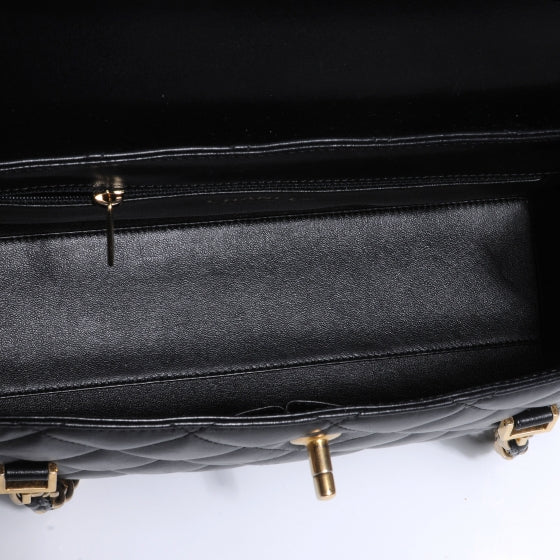 Lambskin Misia Camera Case Flap Black