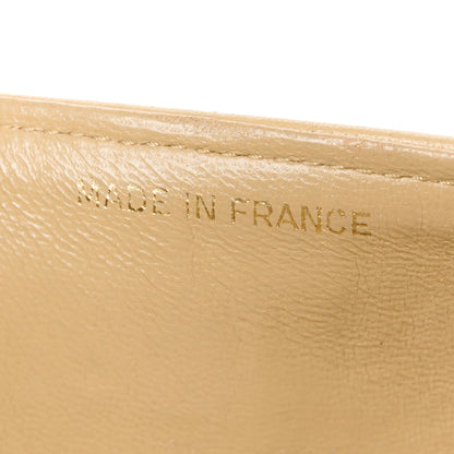 Chanel Lambskin Quilted Medium Double Flap Beige 8 of 12