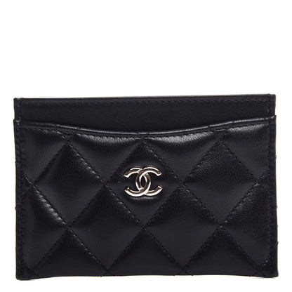 Chanel Lambskin Quilted Card Holder Black 1 of 9