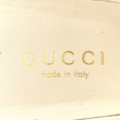 Gucci Calfskin Ursula Ankle Wrap Caged Sandals 37.5 Mystic White 8 of 12