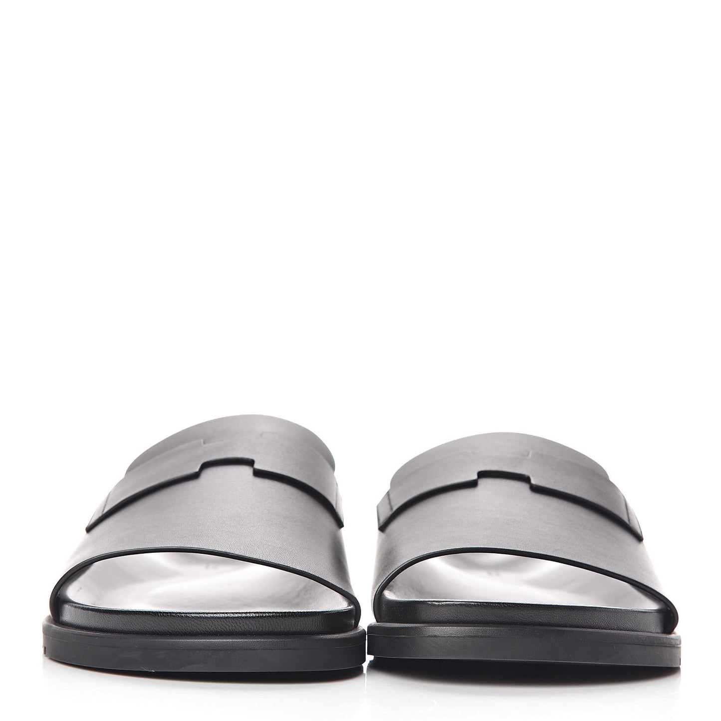 Calfskin Mens Vigo Sandals 45 Black