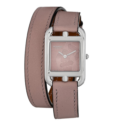 Hermes Stainless Steel Athena 23mm Cape Cod Chaine d’Ancre Double Tour Quartz Watch Glycine 1 of 5