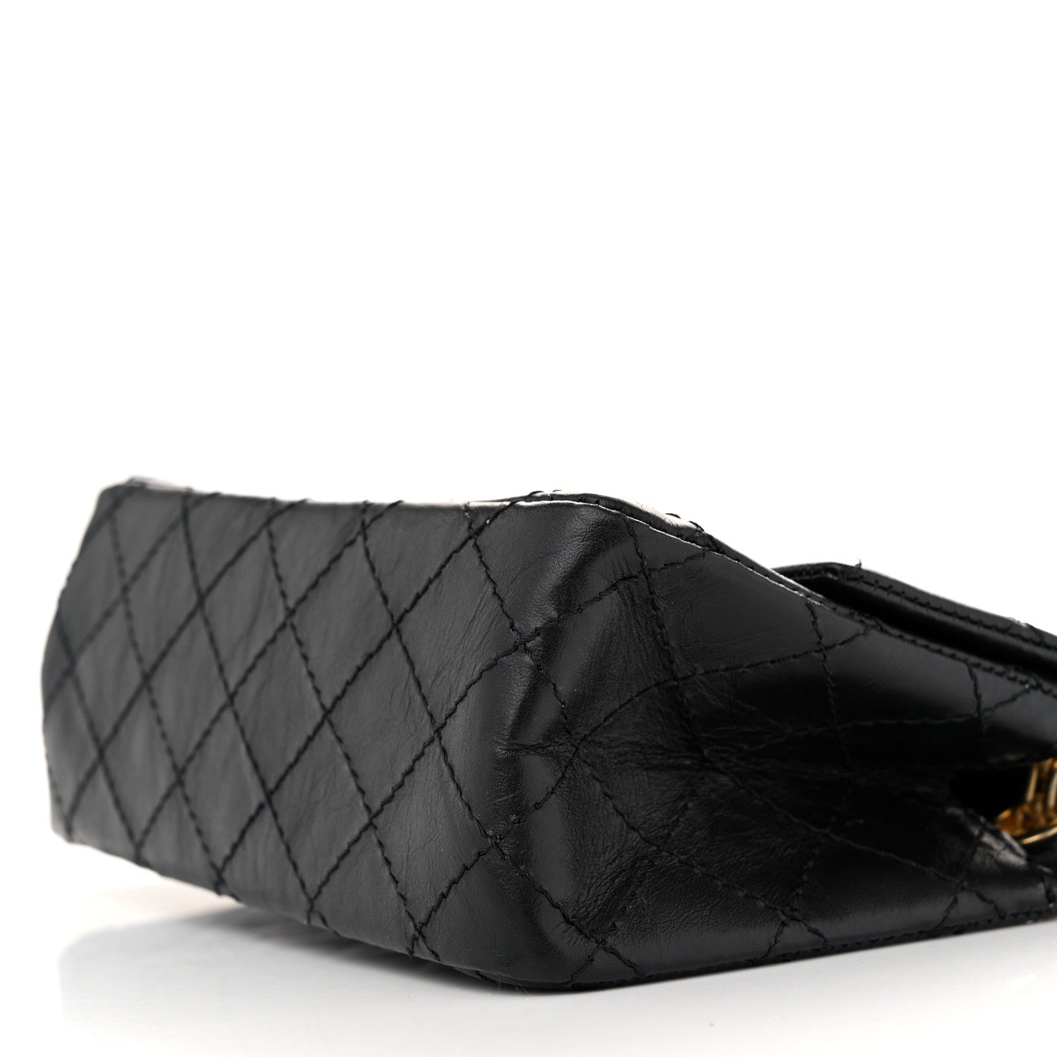 Chanel Aged Calfskin Quilted 2.55 Reissue Mini Flap Black 10 of 12