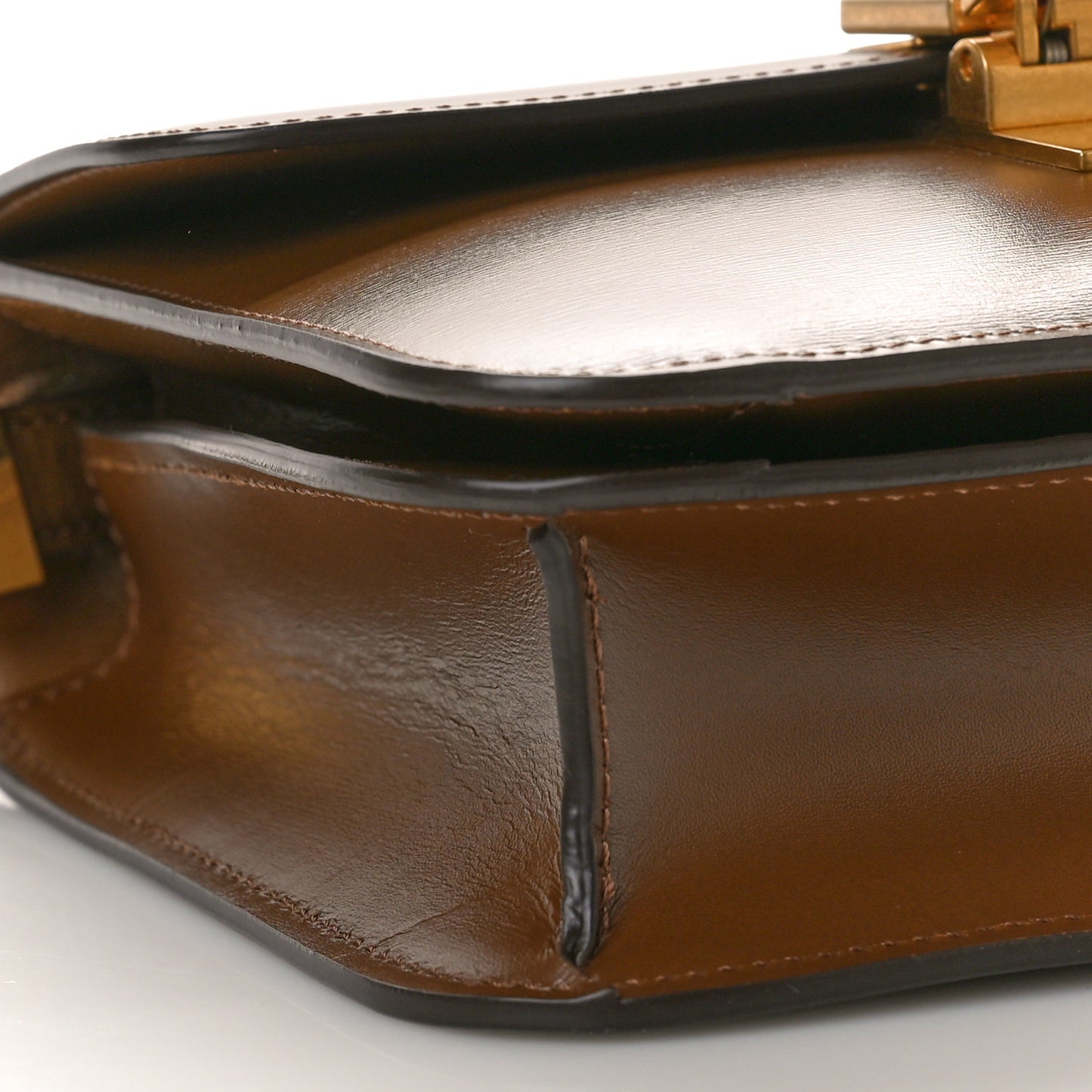 Box Calfskin Teen Classic Box Flap Bag Camel