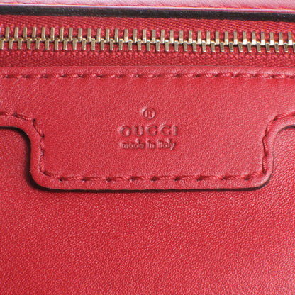 Gucci Calfskin Microguccissima Trim Medium Boston Raspberry Red 5 of 8