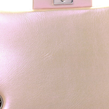 Chanel Iridescent Calfskin Quilted Mini Rectangular Flap Pink 7 of 10