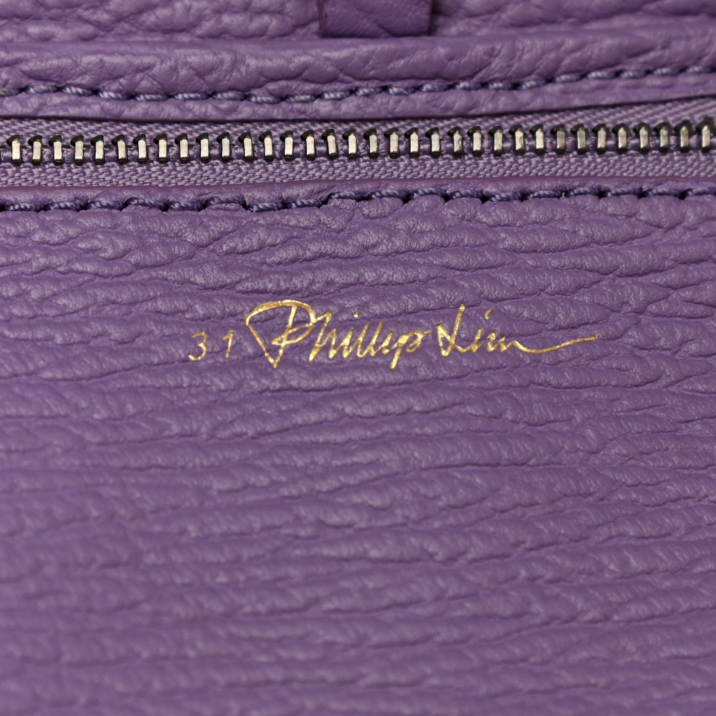 Textured Calfskin Mini Pashli Satchel Violet