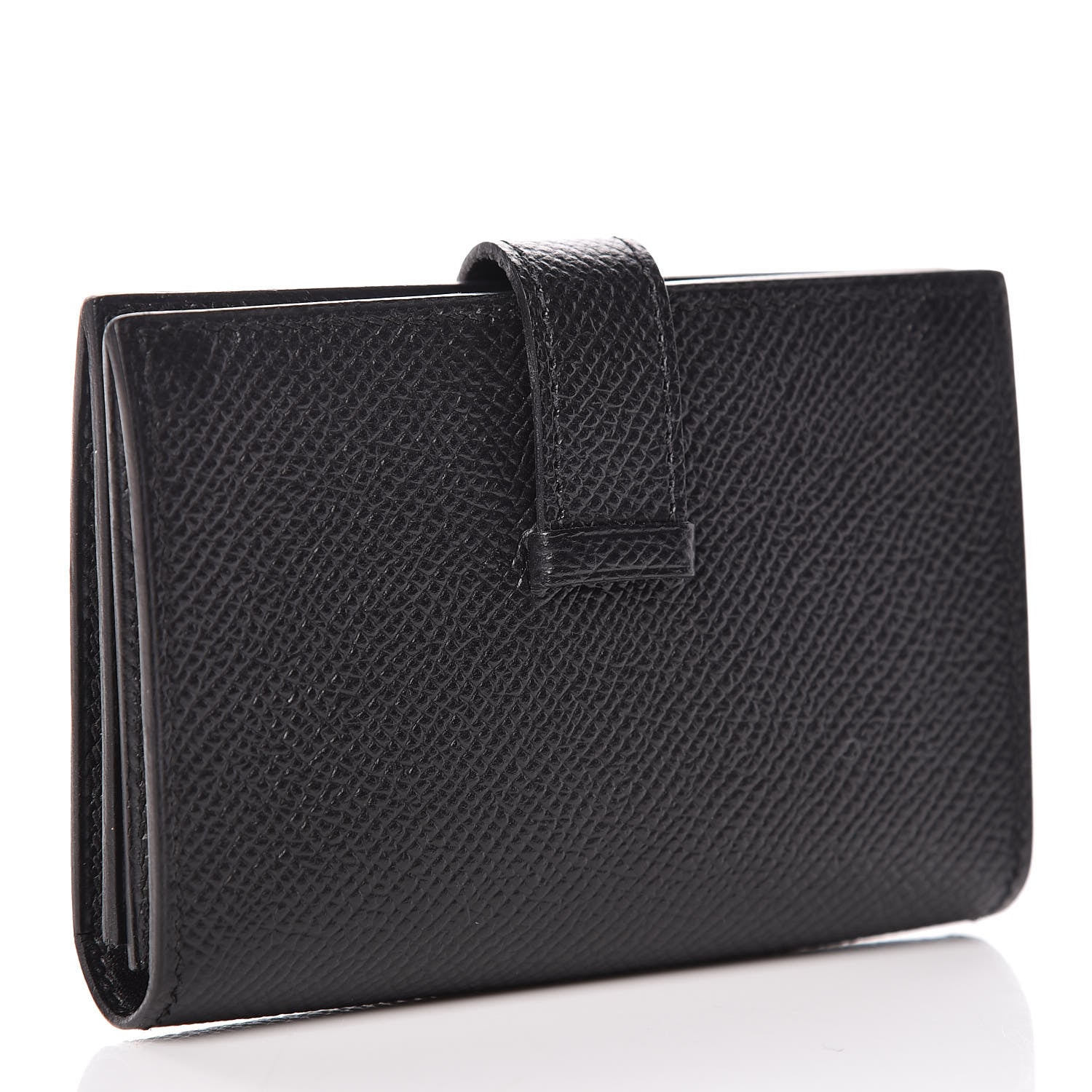 Hermes Epsom Bearn Card Holder Wallet Black 3 of 8