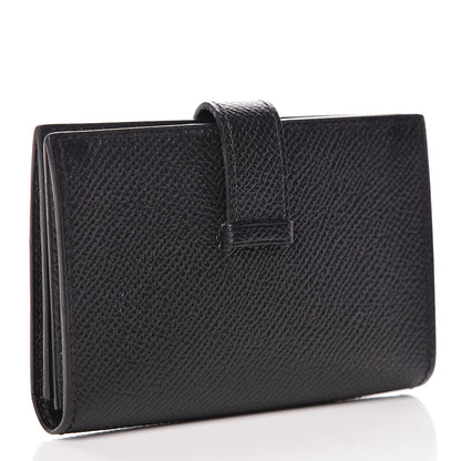 Hermes Epsom Bearn Card Holder Wallet Black 3 of 8