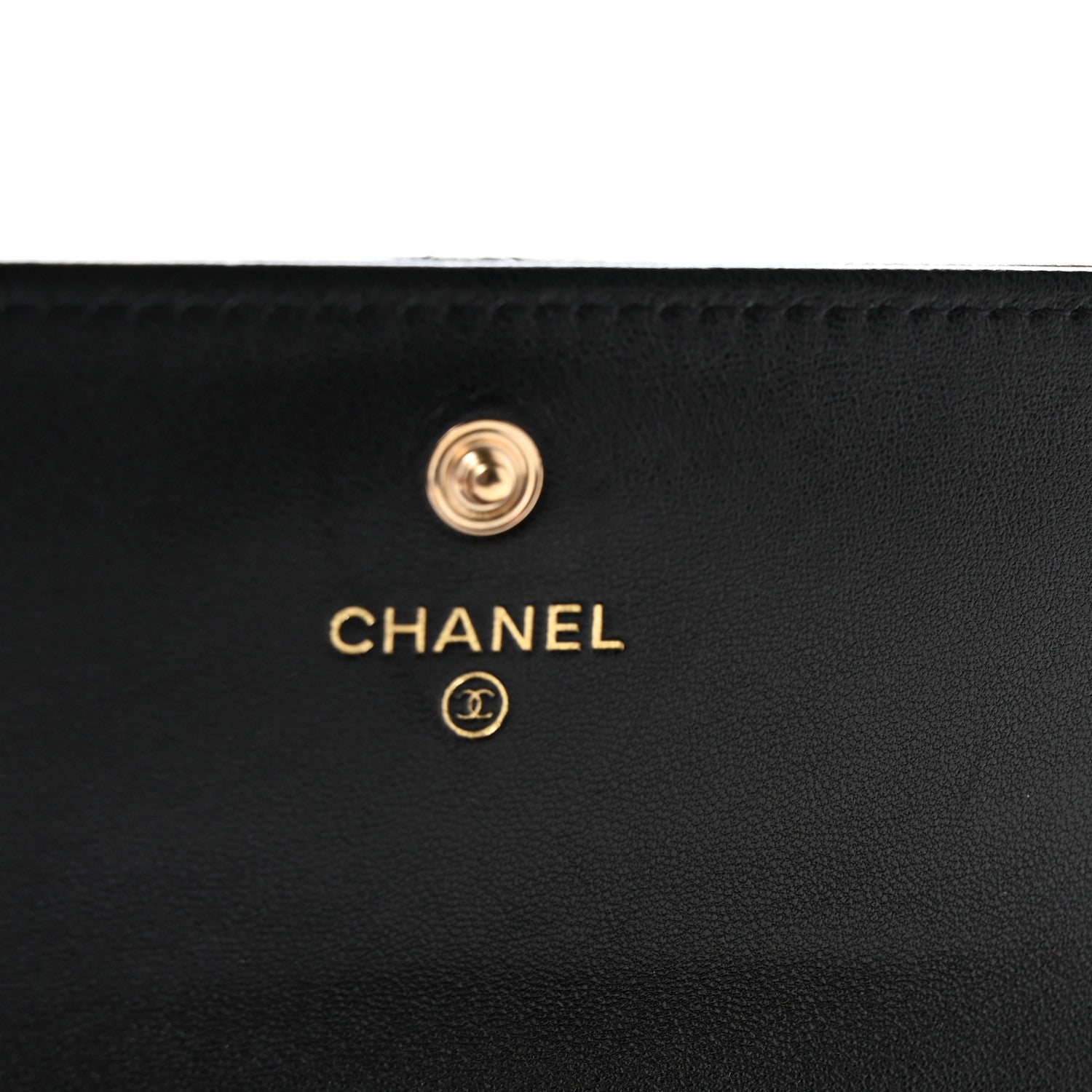 Chanel Lambskin Quilted Chanel 19 Flap Wallet Black 9 of 12