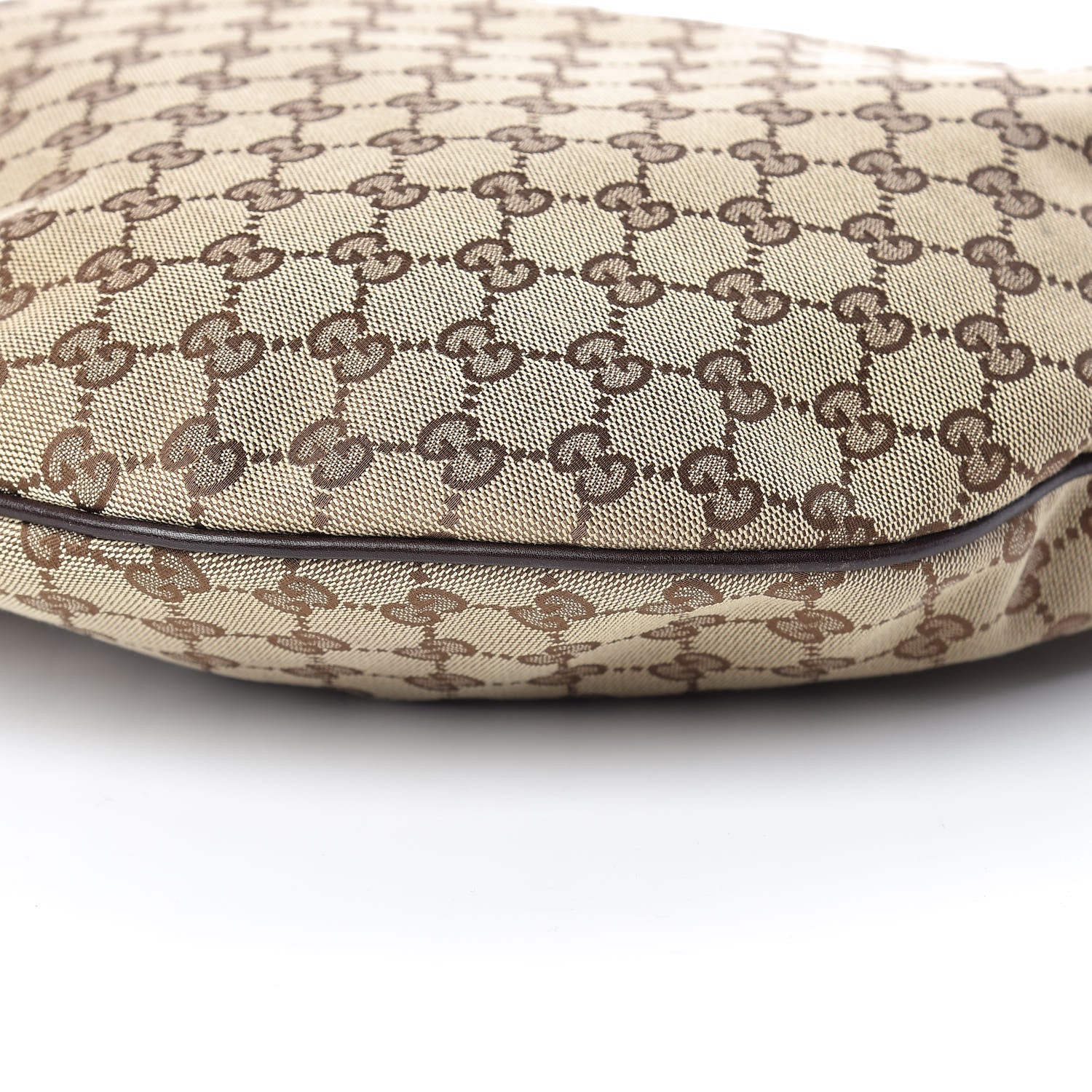 Gucci Monogram Large Wave Hobo Dark Brown 9 of 10
