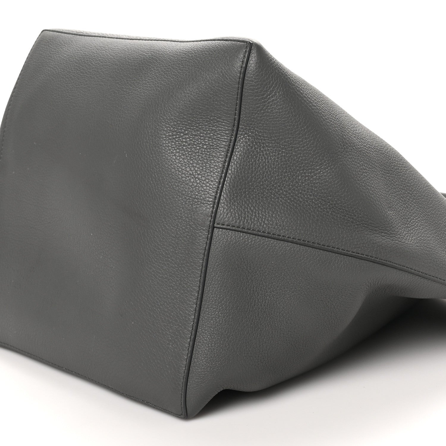 The Row Grained Calfskin Park Tote Three Charcoal 10 of 10