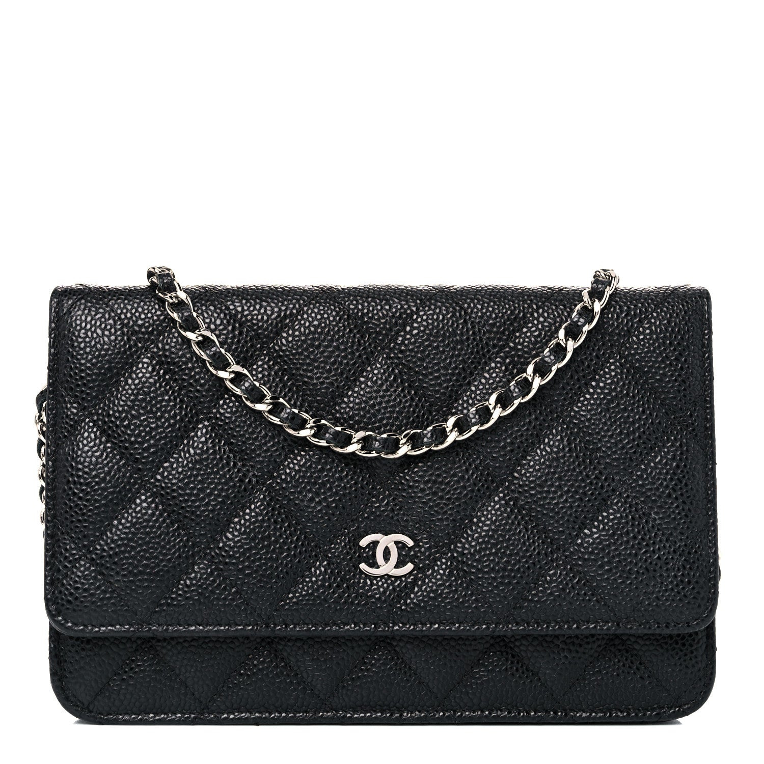 Chanel Caviar Quilted Wallet On Chain WOC Black 1 of 11
