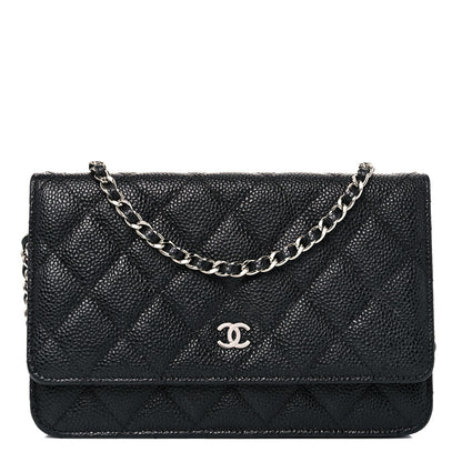 Chanel Caviar Quilted Wallet On Chain WOC Black 1 of 11