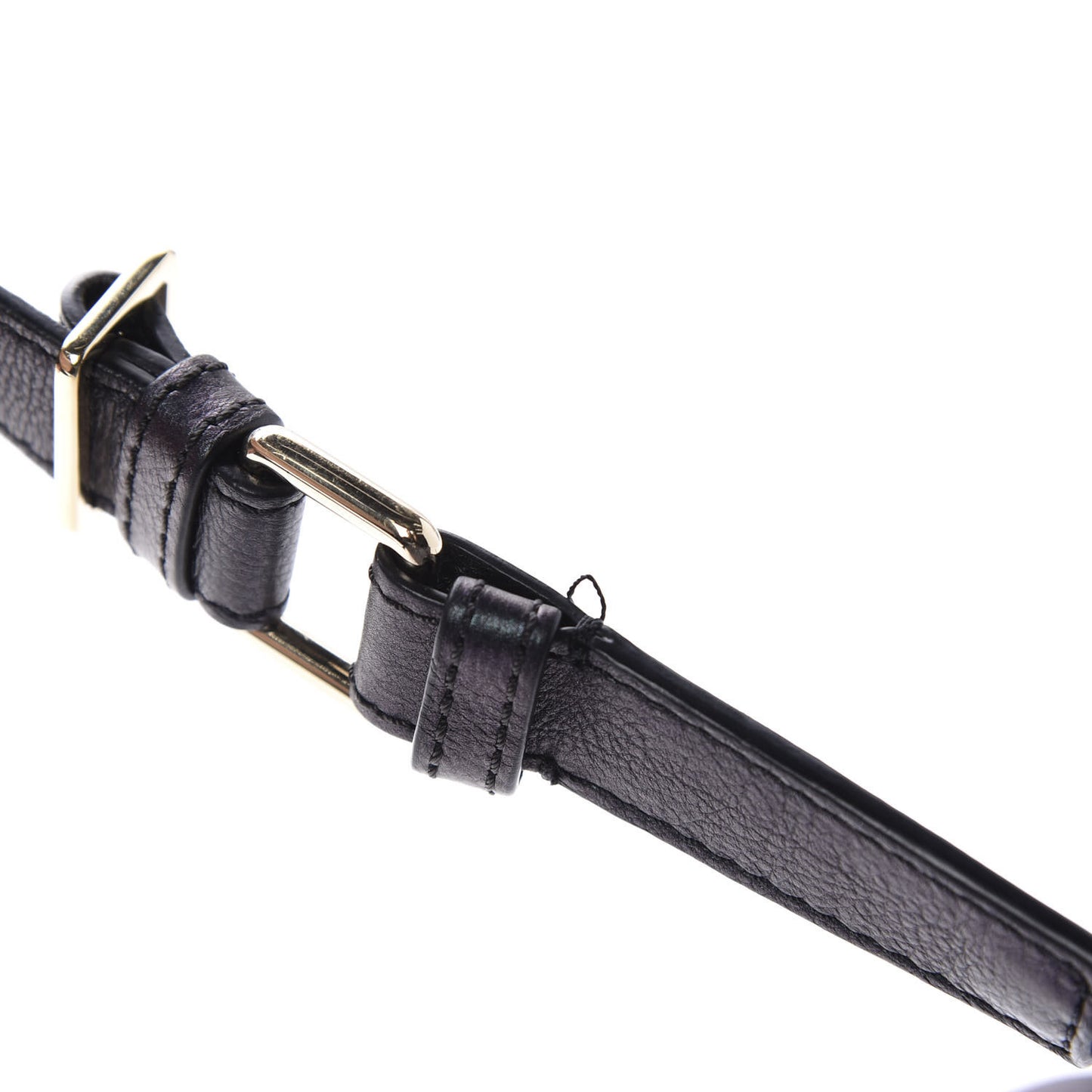 Iridescent Calfskin Quilted All About Waist Belt Bag Black