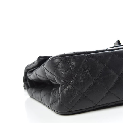 Chanel Aged Calfskin Quilted 2.55 Reissue 225 Flap So Black 6 of 13