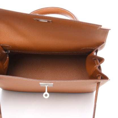 Hermes Epsom Kelly Sellier 28 Gold 6 of 30