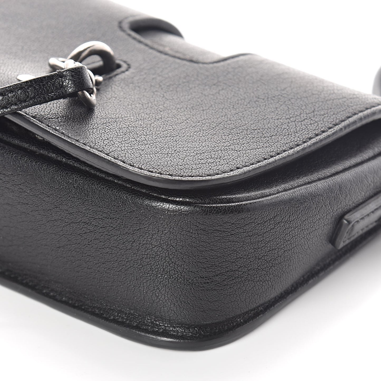 Lambskin Toy Charlotte Messenger Bag Black