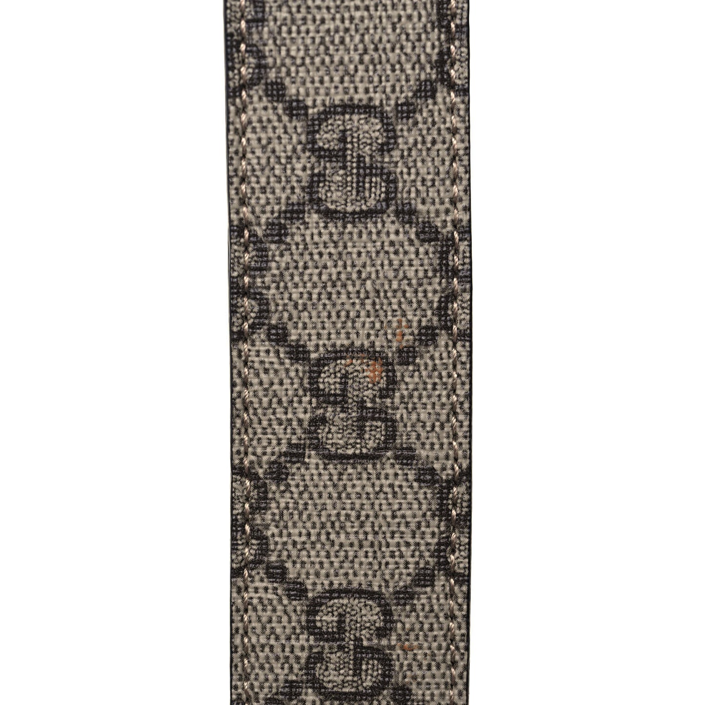 GG Supreme Monogram Matte Plutone Calfskin Double G 30mm Belt 85 34 Beige Ebony New Acero