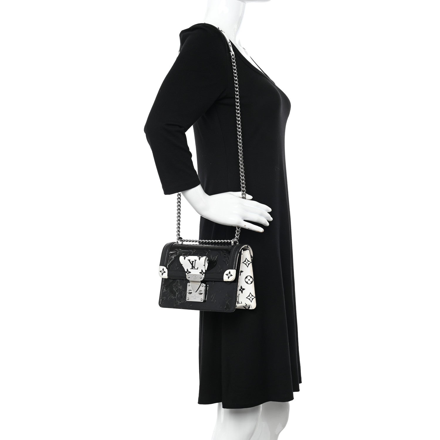 Louis Vuitton Vernis Epi Monogram Wynwood Black White 2 of 12