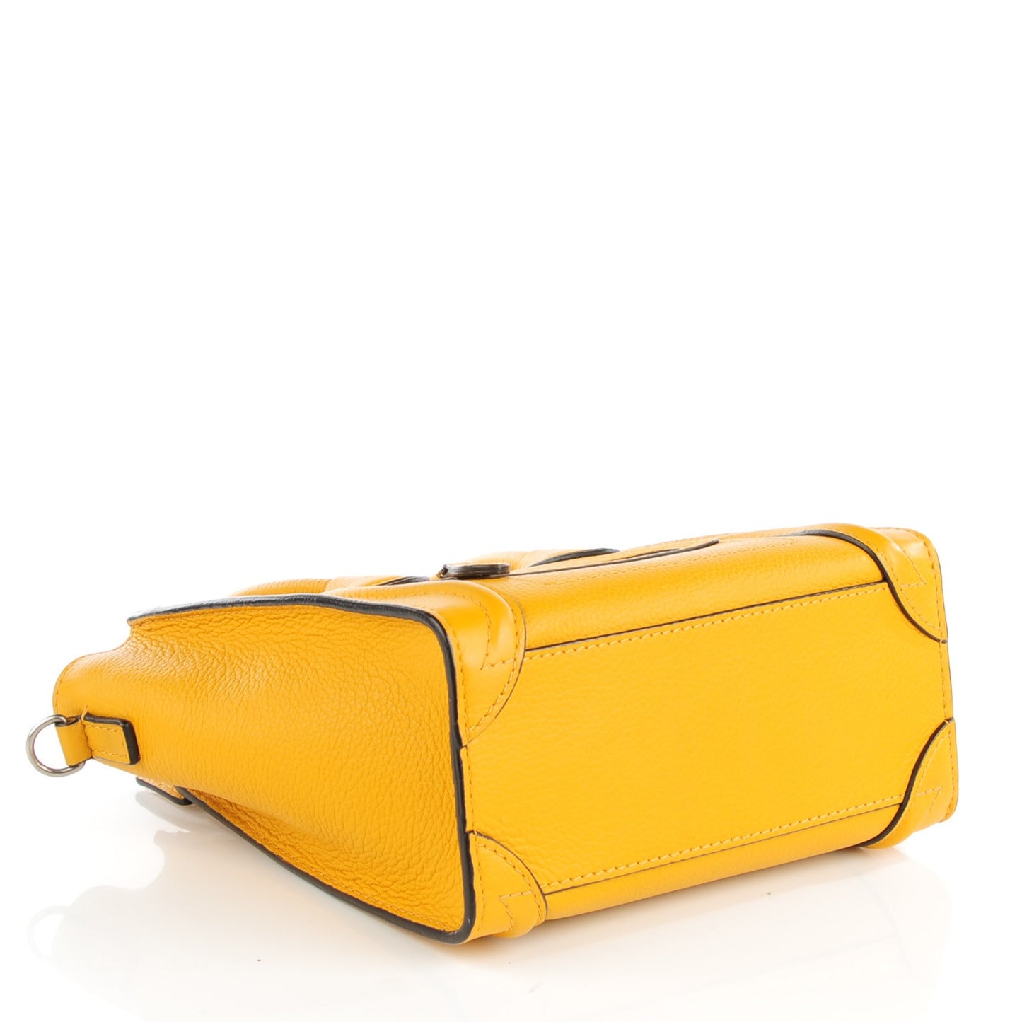 Drummed Calfskin Nano Luggage Ocre