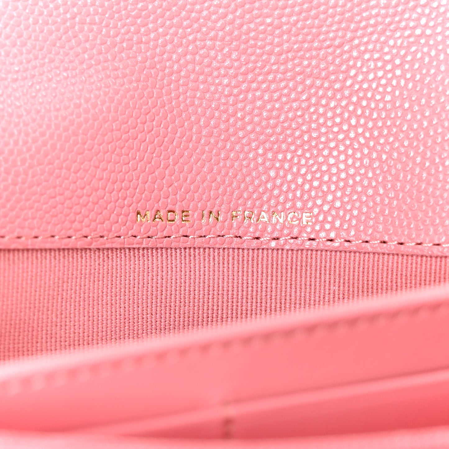 Caviar Quilted Large Gusset Flap Wallet Pink