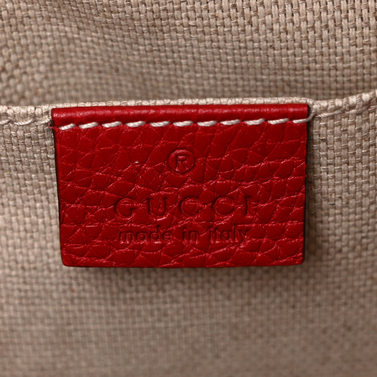 Pebbled Calfskin Small Soho Disco Bag Vibrant Red