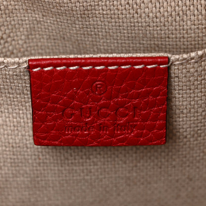 Gucci Pebbled Calfskin Small Soho Disco Bag Vibrant Red 5 of 8