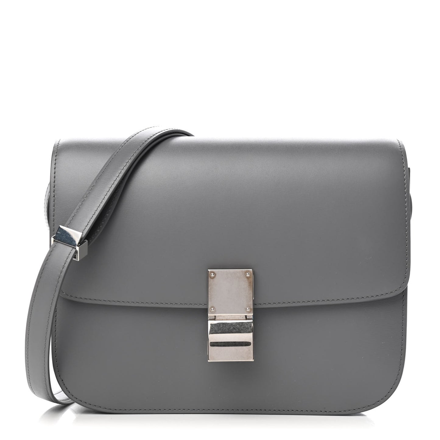 Box Calfskin Medium Classic Box Flap Storm