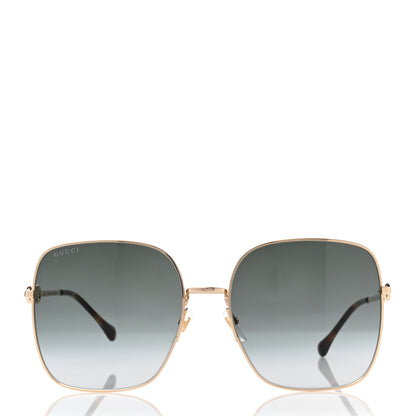 Gucci Metal Horsebit Square Frame Sunglasses GG0879S Grey 2 of 7