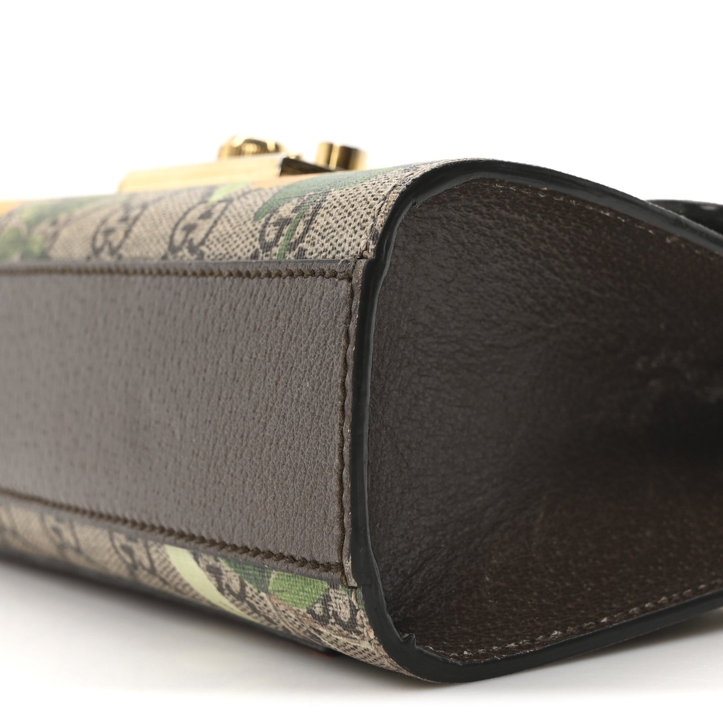 GG Supreme Monogram Tian Small Padlock Shoulder Bag Beige Multicolor New Acero